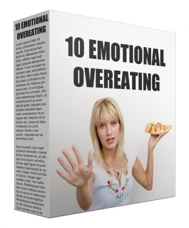 eCover representing Emotional Over-Eating PLR Article Bundle  with Private Label Rights