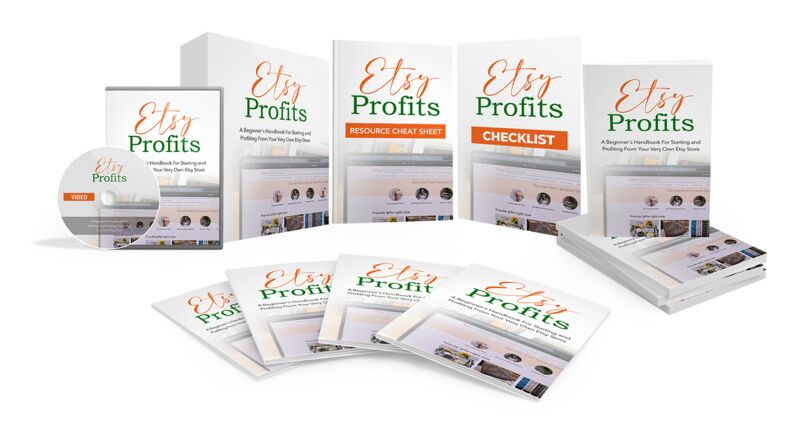 eCover representing Etsy Profits Video Upgrade Videos, Tutorials & Courses with Master Resell Rights