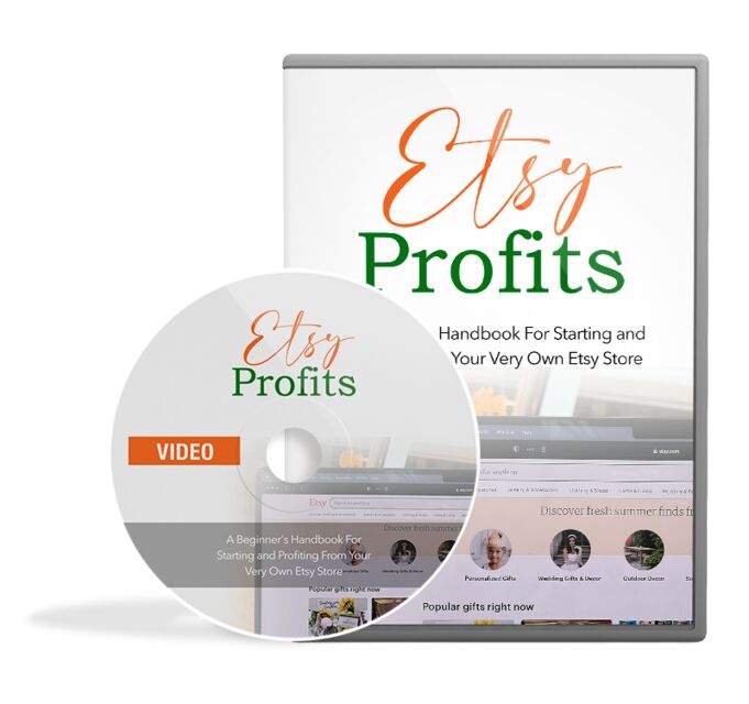 eCover representing Etsy Profits Video Upgrade Videos, Tutorials & Courses with Master Resell Rights