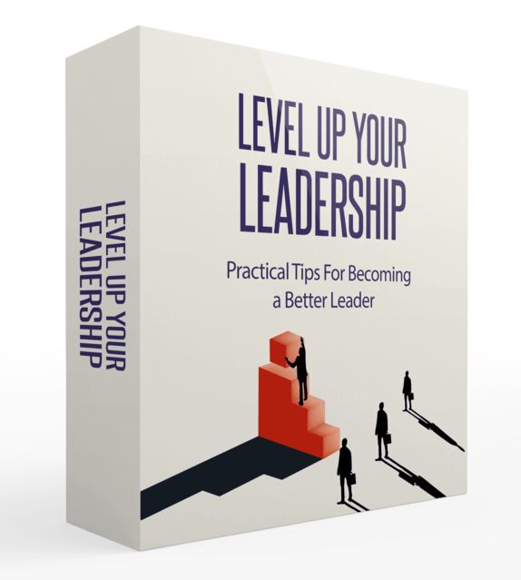 eCover representing Level Up Your Leadership Video Course Videos, Tutorials & Courses with Master Resell Rights