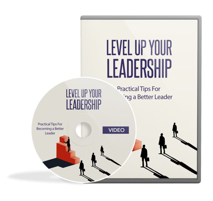 eCover representing Level Up Your Leadership Video Course Videos, Tutorials & Courses with Master Resell Rights