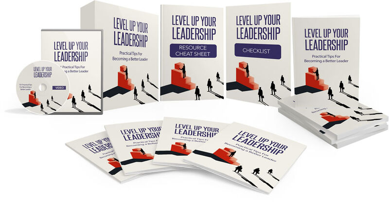 eCover representing Level Up Your Leadership Video Course Videos, Tutorials & Courses with Master Resell Rights