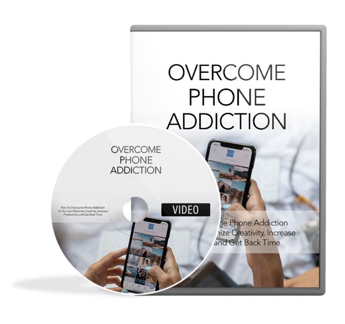 eCover representing Overcome Phone Addiction Video Upgrade Videos, Tutorials & Courses with Master Resell Rights