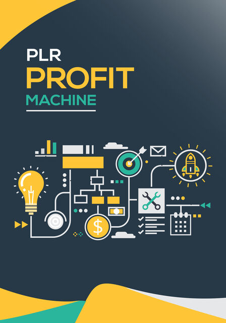 eCover representing PLR Profit Machine eBooks & Reports with Private Label Rights