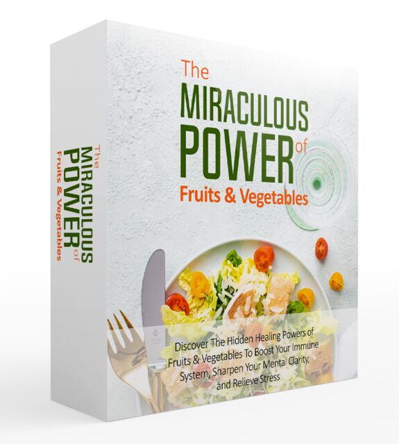 eCover representing The Miraculous Power Of Fruit and Vegetables Video Upgrade Videos, Tutorials & Courses with Master Resell Rights