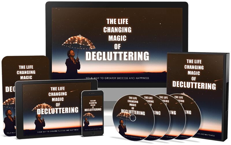 eCover representing The Life Changing Magic Of Decluttering Video Upgrade eBooks & Reports/Videos, Tutorials & Courses with Master Resell Rights