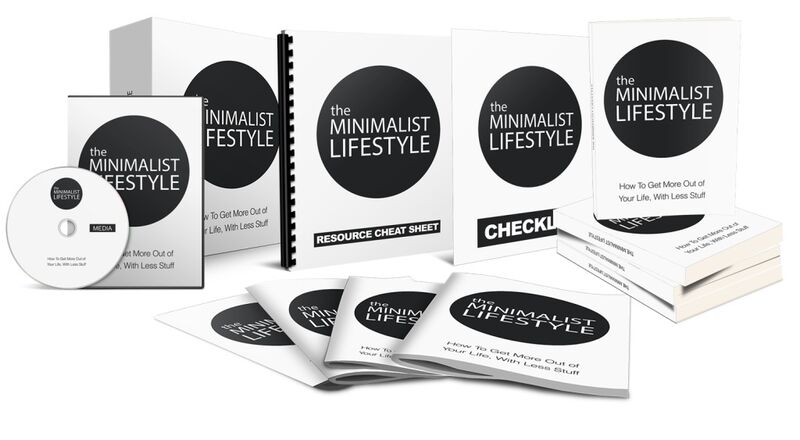 eCover representing The Minimalist Lifestyle Gold eBooks & Reports/Videos, Tutorials & Courses with Master Resell Rights