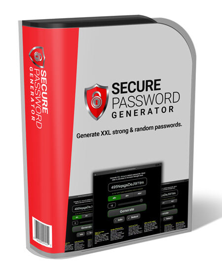 eCover representing Secure Password Generator  with Master Resell Rights