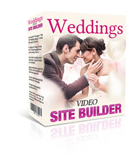 eCover representing Weddings Video Site Builder Software  with Master Resell Rights